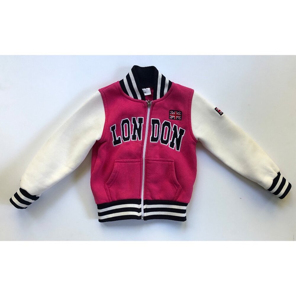Kids London 🇬🇧 Varsity Jacket in Pink size 3-4